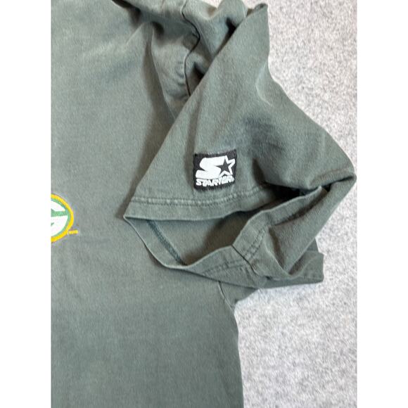 VINTAGE 90s NFL Green Bay Packers Shirt Men XL Green Football Sports Starter Tee - Picture 4 of 5